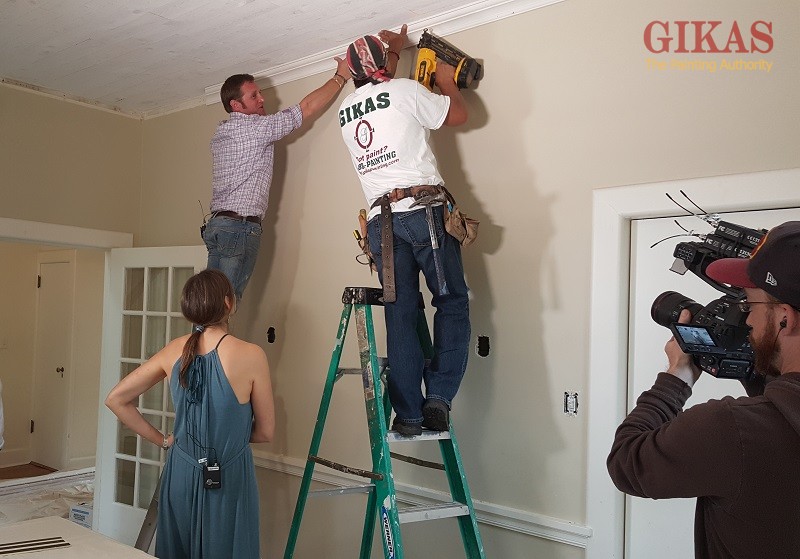 Gikas Painting on George to The Rescue Show